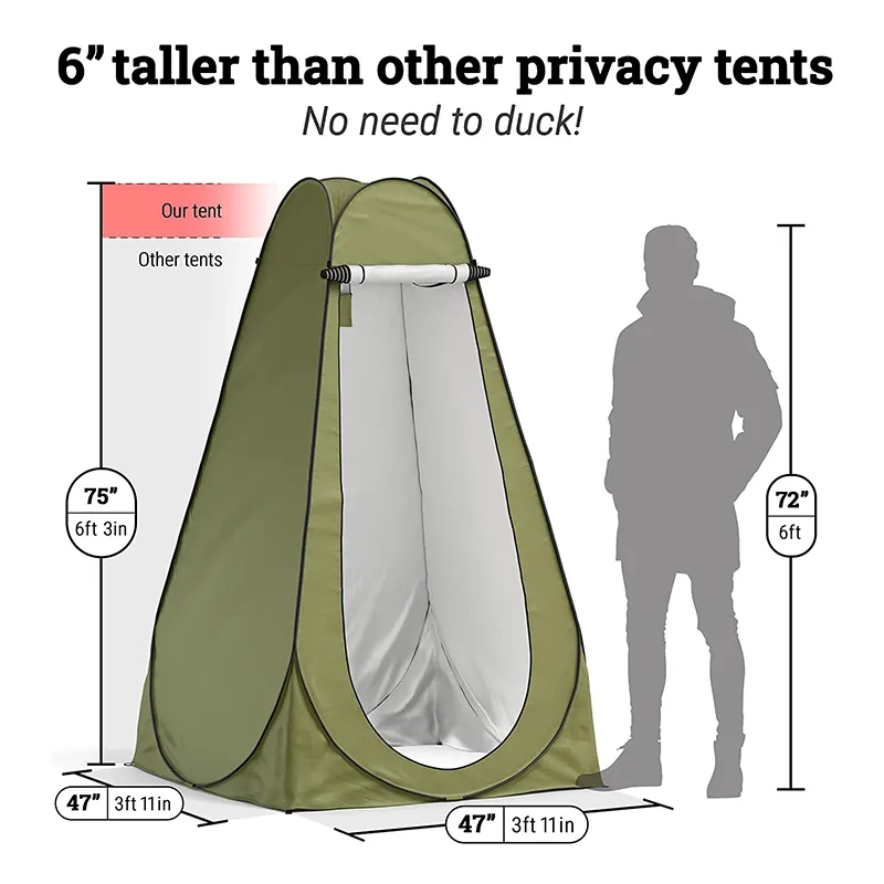 Suka Lun Portable Shower Tent Inflatable Dome Pop Up Shower Tents Camping Outdoor Waterproof Drop Down Shower Tent